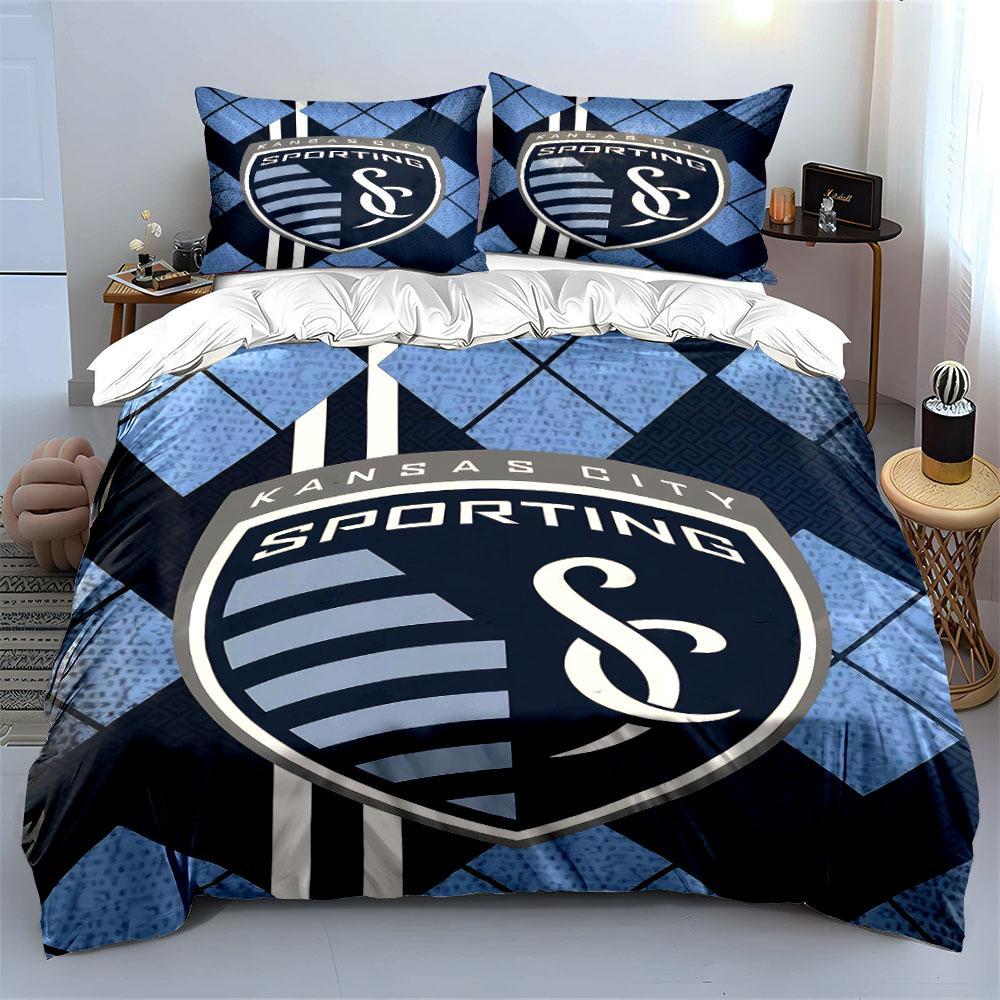 Sporting Kansas City Bedding Set Bedding Duvet Cover Set Duvet Cover Pillowcases (1 * Duvet Cover 2 * Pillowcases, without duvet insert)