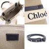 Tote Bag Shoulder Bag Woody Small 2WAY Mini Bag Beige Black Ladies CHC22AS397I26 91J [Chloe] [Item]