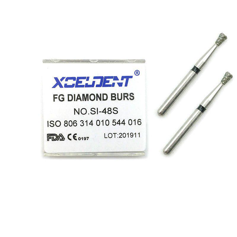 10 шт., стоматологические алмазные боры, сверхгрубые стоматологические боры, средние FG 1,6 м для высокоскоростных наконечников SI-48S