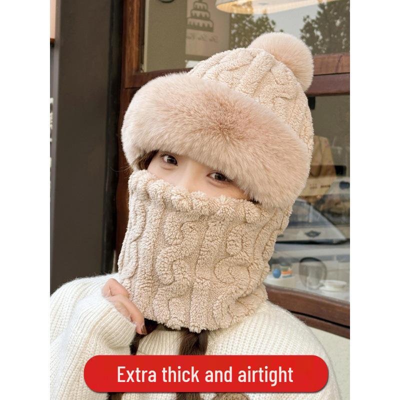 2025 Women's Fleece-Lined Windproof Cycling Hat and Snood Combo