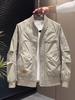 Мужская модная куртка-бомбер в стиле панк с воротником-стойкой для рабочей одежды - Весенне-осенняя повседневная модель свободного кроя