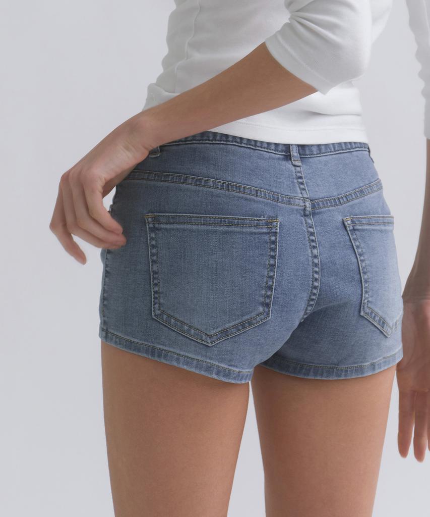 MUSINSA STANDARD WOMAN Women'S Micro Denim Shorts [Light Indigo]