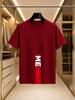 2026 New Arrival 100 Cotton Tshirt Vertical It Is Me Color Block Letter Print Minimal Luxury Crew Neck Unisex Casual Short Sleeve