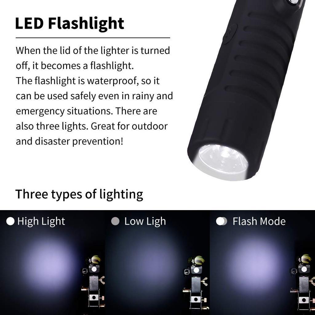Электрический фонарик-зажигалка Портативный светодиодный фонарик-зажигалка для кемпинга на открытом воздухе