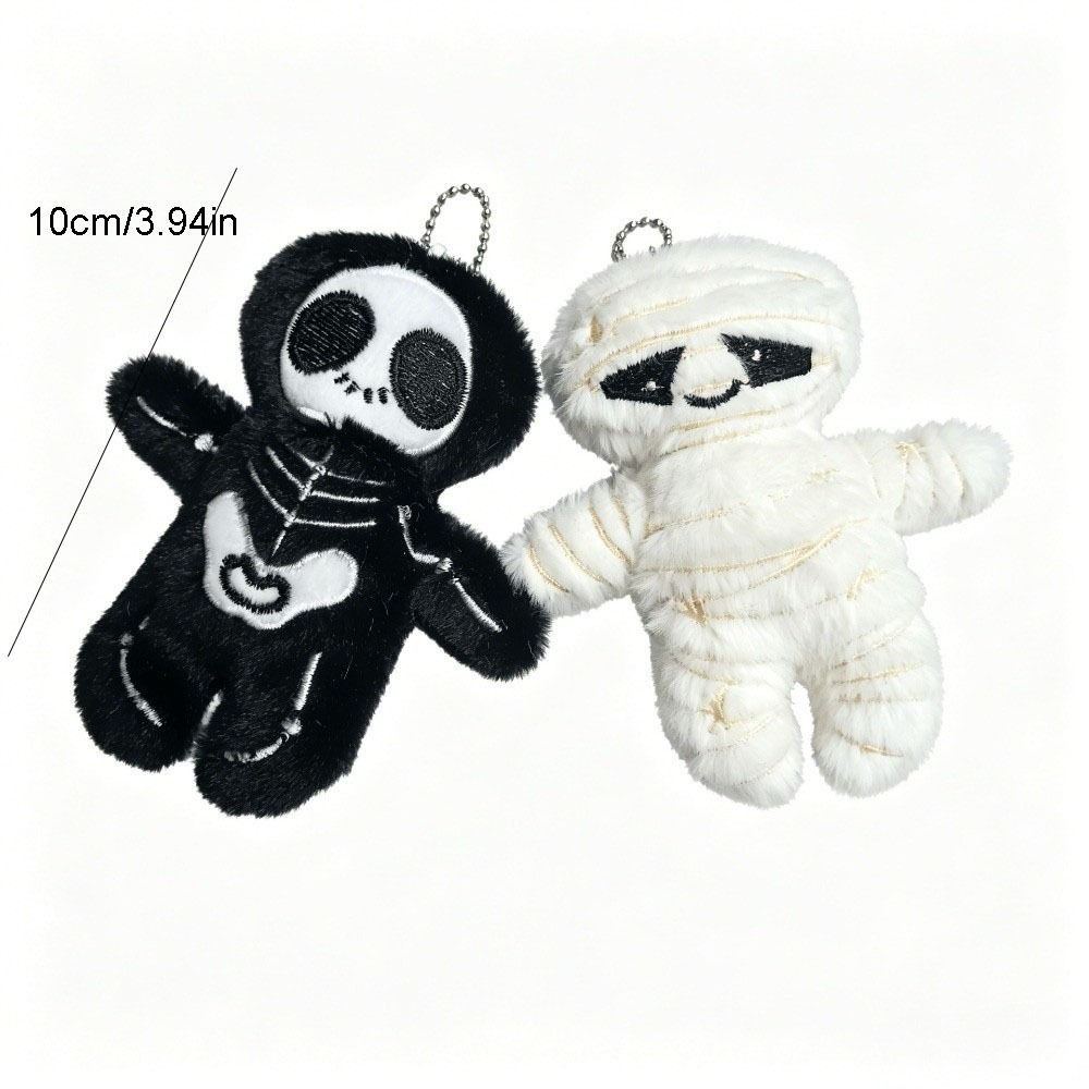 Skeleton Halloween Plush Keychain Skull Key Hanging Funny Bag Pendant Bag Decoration