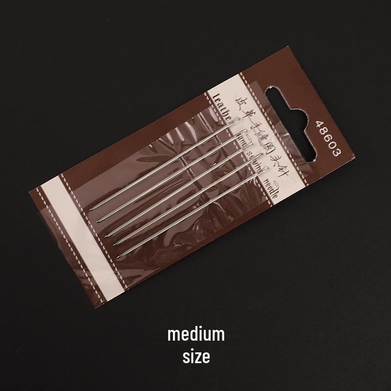 Набор из 5 французских кожаных игл для ручного шитья для DIY-изделий ручной работы из кожи