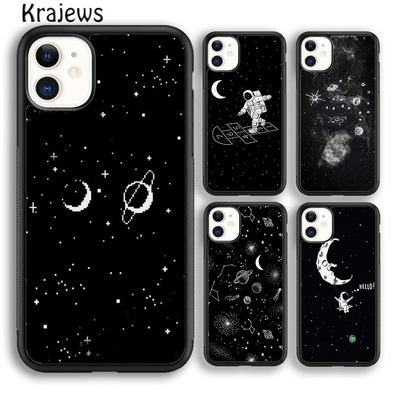 Чехол для телефона Krajews Trippy Art aesthetic Space Moon для iPhone 14 5 SE 6s 7 8 plus X XR XS 11 12 13 pro max Samsung S21 S22