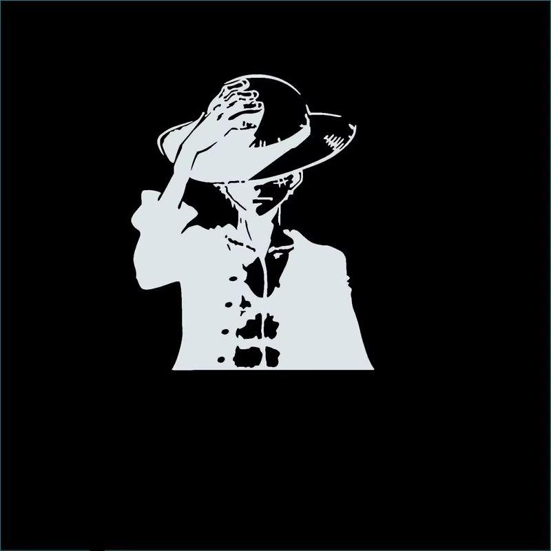 Автомобильная наклейка One Piece Луффи Эйс на заднее стекло, дверь автомобиля, капот, светоотражающая наклейка для электромобиля, декоративная наклейка с индивидуальностью