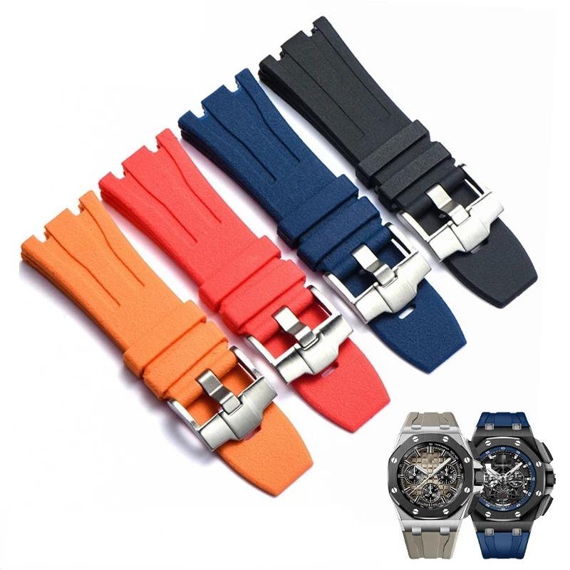 Силиконовый ремешок для часов мужской 28 мм для AP Audemars и Piguet Royal Oak Offshore 15400 15703 26471 26474 15703 15706 Ремешок для часов