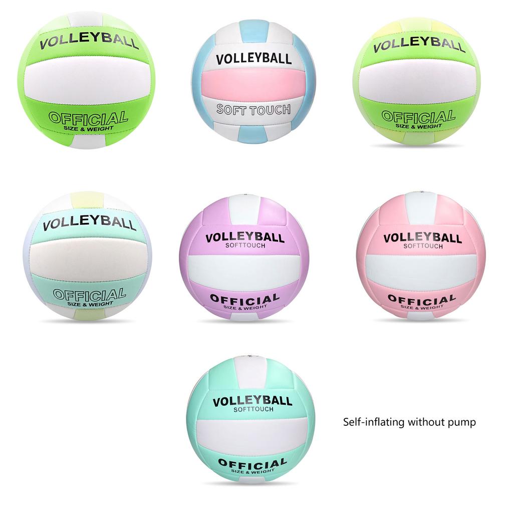 Beach Volleyball Official Size 5 Soft Volleyball Sand Sports PU Ball Volleyball Professional Training Match Game Ball