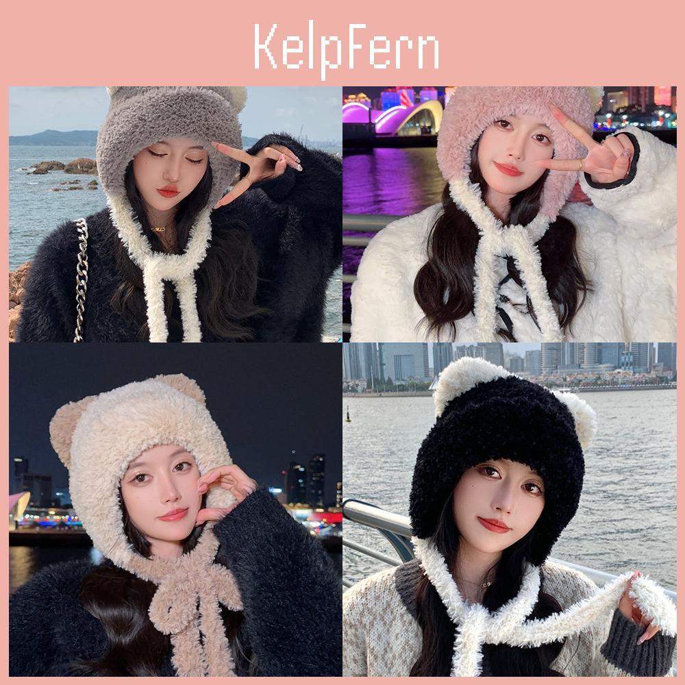 Winter Plush Cat Ear Hat With Warmth For Girls And Teens
