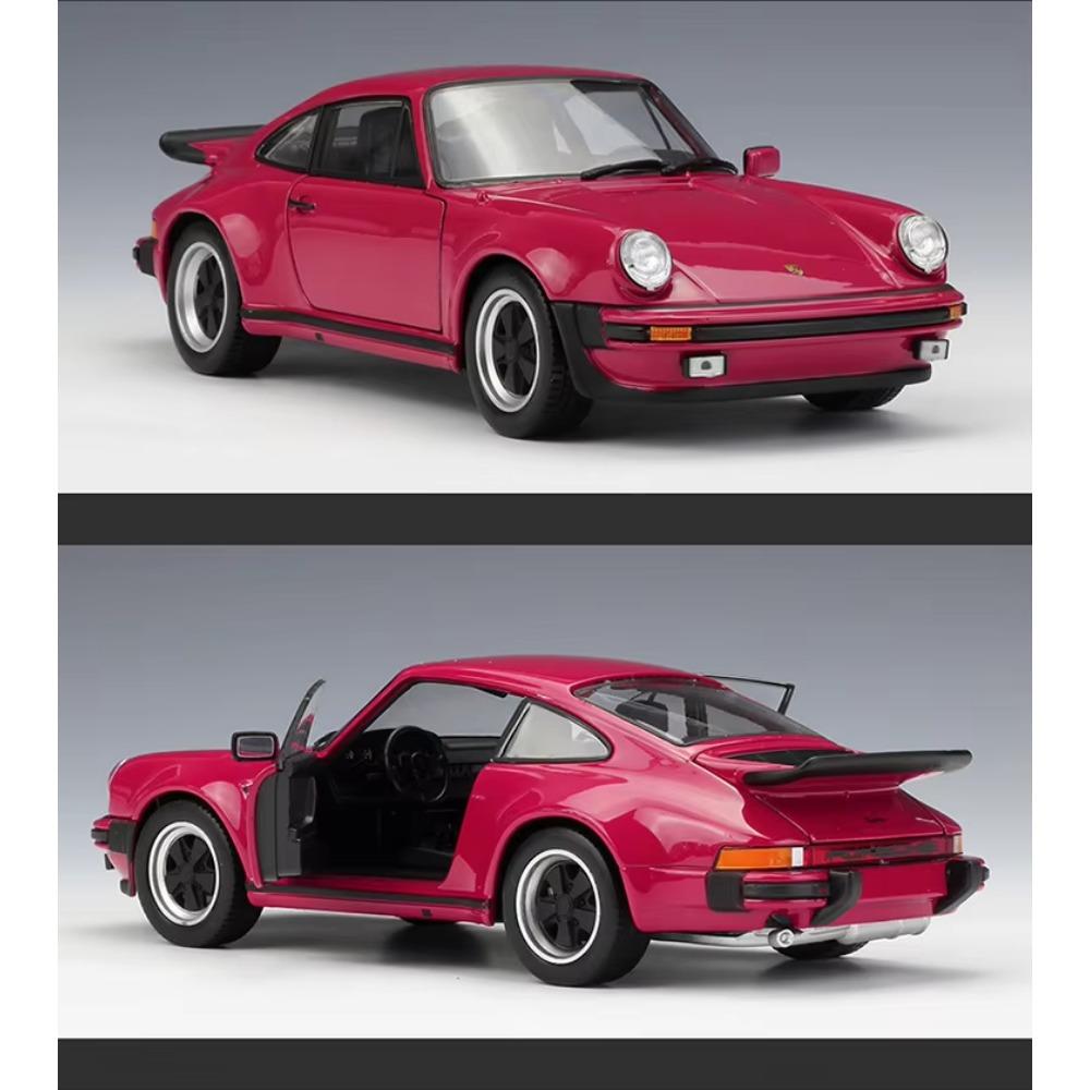 Welly 1/24 Scale 1974 Porsche 911 Turbo 3.0 Alloy Sports Car Model Diecast Metal Toy Vehicle Car Model Simulation Collection Kids Gift