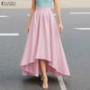 Женские летние повседневные юбки с асимметричным подолом свободного кроя