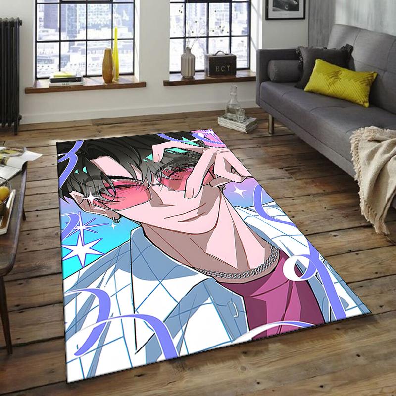 1pc KPop Demon Hunters31 Design Area Rug - Non-Slip, Soft & Cozy Floor Mat for Living Room, Bedroom, Office - Indoor/Outdoor Decorative Carpet