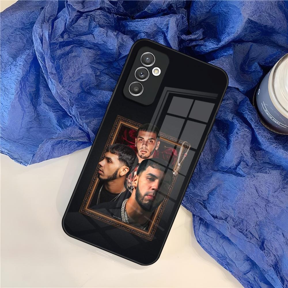 Rapper Anuel AA Real Hasta La Muerte Phone Case for Samsung S25 S24 S30 S21 S23 S20 S22 Fe S10 E S9 Note 20 Pro Ultra Plus glass