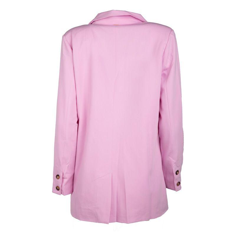 DEELUXE 74 Женский двубортный розовый пиджак