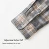 FIRS Men's 100% Cotton Brushed Plaid Long-Sleeve Casual Shirt
