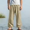 Cross-border New Hawaiian Autumn Pants, Loose Pants, Beach Pants, Drawstring Front Pocket, Straight Tube.
