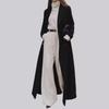 Autumn/Winter  Cross-border Women's Casual Long Solid Color Warm Wool Coat