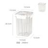 3L Cereal Dispenser Four-Compartment Sealed Container Moisture-Proof Stacked Snack Coffee Grain Storage Box Organizer Kitchen