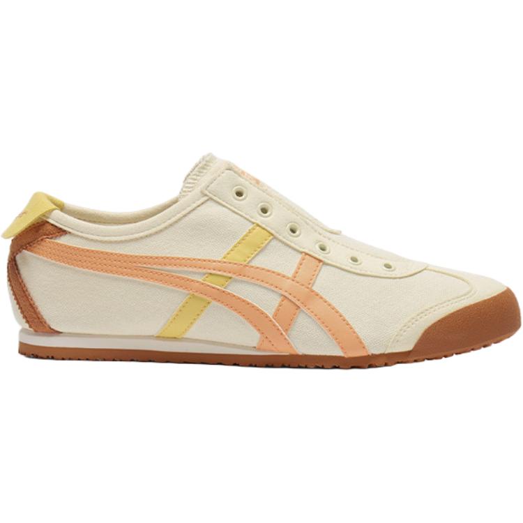ONITSUKA TIGER MEXICO 66 SLIP ON Устойчивые к истиранию Низкие Повседневные Кроссовки Унисекс Бежевые Кроссовки 1183A360-751