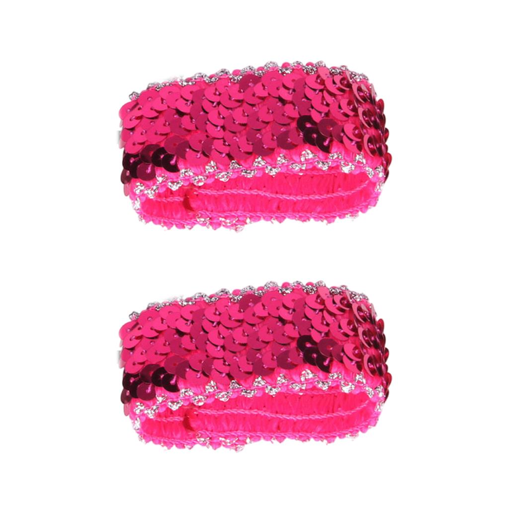 Popular Fingerless Cuffs Sequined Oversleeves Elastic Arm Sleeves Wrist Cuffs Cover for Dancing Event Dressingup