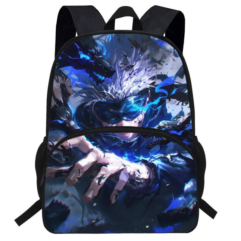 Kids Backpack School Use Anime Cartoon Design Large Capacity Oxford Fabric Bag With Ergonomic Back Support