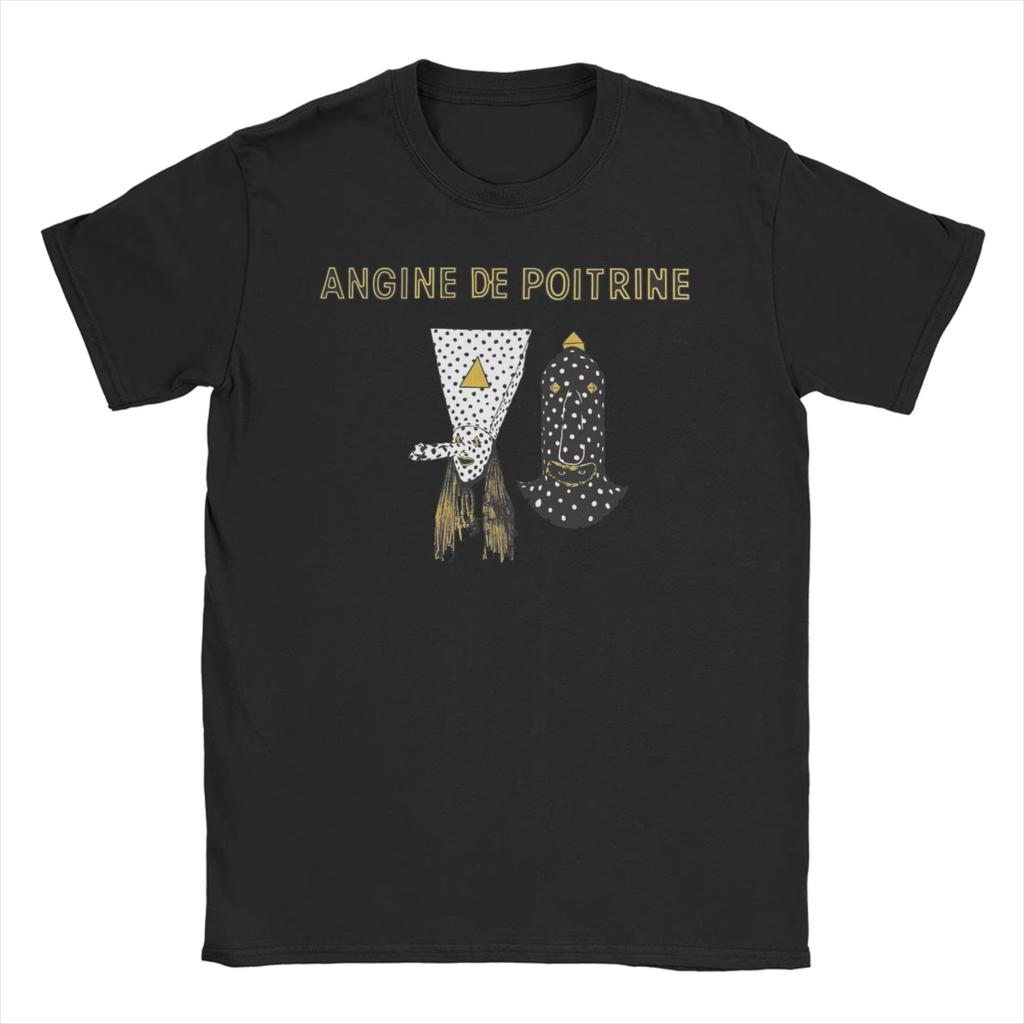 Печатная футболка с принтом Angine De Poitrine Rock Band для унисекс, летняя хлопковая футболка с коротким рукавом