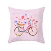 Flower and Grass Bicycle Pillow Cover for Home Ins Nordic Pillow Photo Small Fresh Cushion
