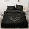 Black Animal Duvet Cover Set Tiger Print Bedding Set for Kids Teens Single Twin Double Queen King Size Polyester Quilt Cover
