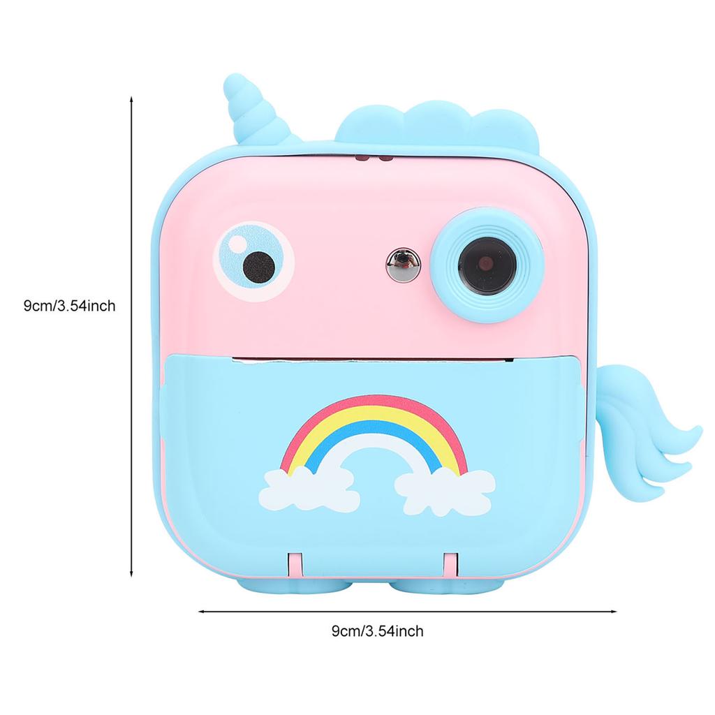 Детская камера мгновенной печати 2,4-дюймовая HD цифровая видеокамера для детей с печатной бумагой, поддержка приложения для 3-14 лет