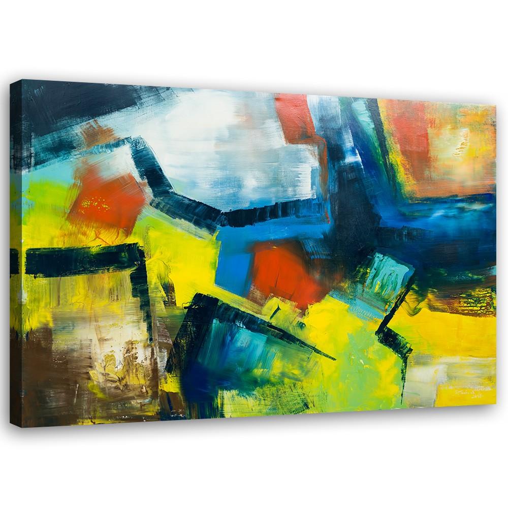 Canvas Print Colourful Abstraction Watercolour
