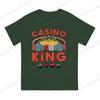 100pure Cotton Printed Unisex Tshirt Casino King Short Sleeve Tshirts Harajuku Tee Funny Tops