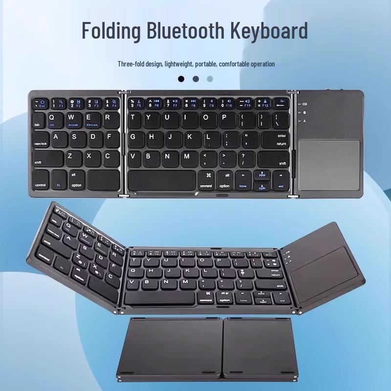Складная Bluetooth-клавиатура для iPad, планшета и телефона - Компактная и портативная для работы и путешествий