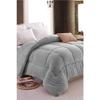 Двойное роскошное серое одеяло Welsoft, двухстороннее, 195 x 215