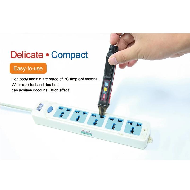 UNI-T AC Voltage Detector Meter UT12E UT12M 24V-1000V Non-Contact Tester Pen Socket Volt Electric Test Pencil