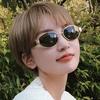 Солнцезащитные очки в гонконгском стиле Женские Овальной формы Защита UV400 Мужские Солнцезащитные очки Винтажные Ретро Стильные Женские Солнцезащитные очки