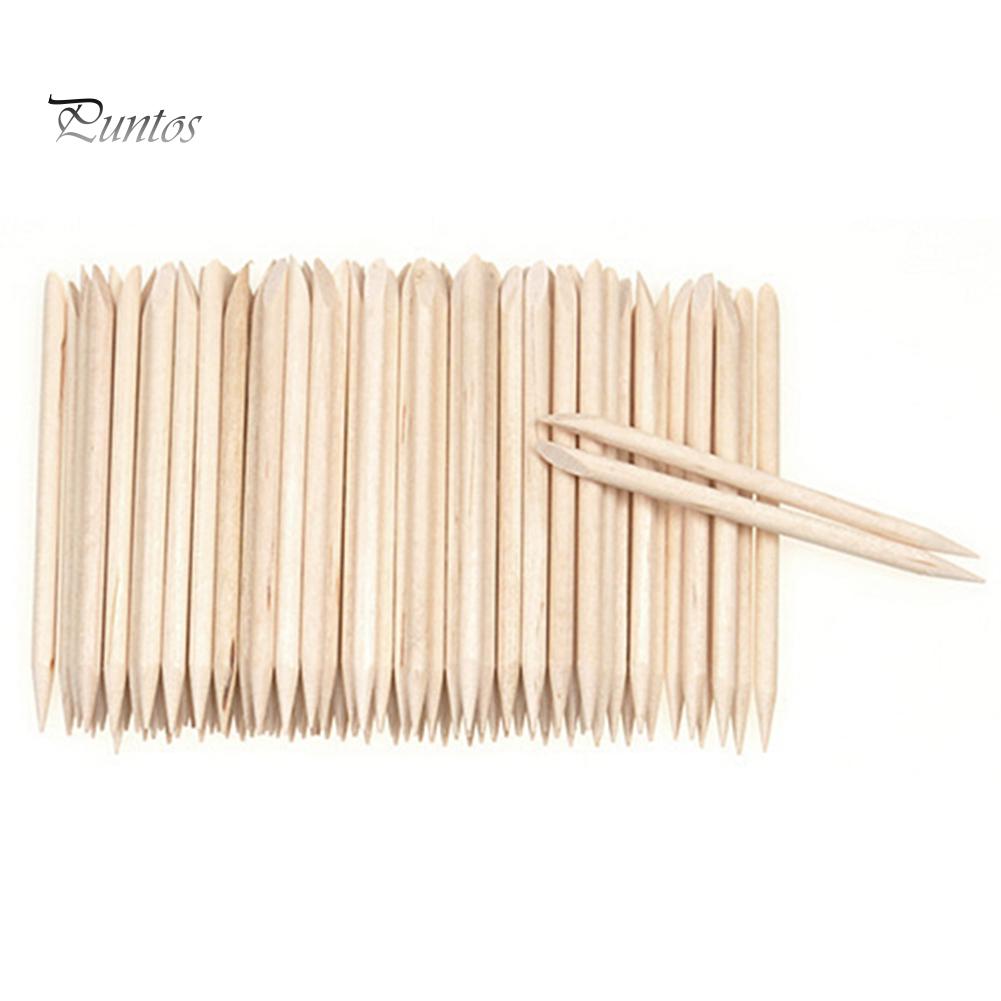 Puntos Nail Art 50 шт./упак. профессиональная деревянная палочка для удаления кутикулы, маникюра и педикюра