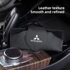 nlvc3 Car Glasses Case Sun Visor Leather Eyeglass Clip Auto Interior For Mitsubishi Eclipse Lancer Outlander Pajero Colt Delica Triton