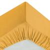 Drap housse - Coton - Ocre - 140 x 190 cm - Bonnet 30 cm - OEKO-TEX®