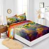 Four-Piece Mattress Set Ocean Dolphin Turtle 3D Digital Printing Kit Mattress Protective Cover
