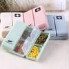 7-Compartment Carry-On Medicine Dispensing Storage Small Box Foldable Portable Large Capacity For Business Trip Pill Box
