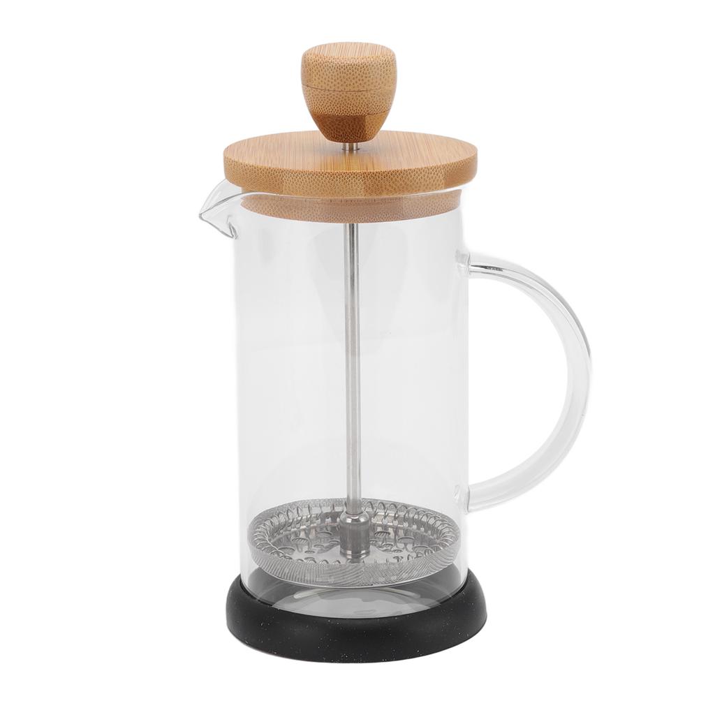 French Press Heat Resistant Hand Brewing Filter High Borosilicate Tea Coffee Brewer Pot for Office