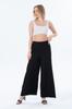 Women's Style Plus Size Pants High Waist Big Size Wide Leg Trousers G078-1