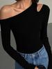 Модный женский боди с открытыми плечами и длинными рукавами, женский сексуальный боди для женщин, бюстье, женский топ с длинными рукавами