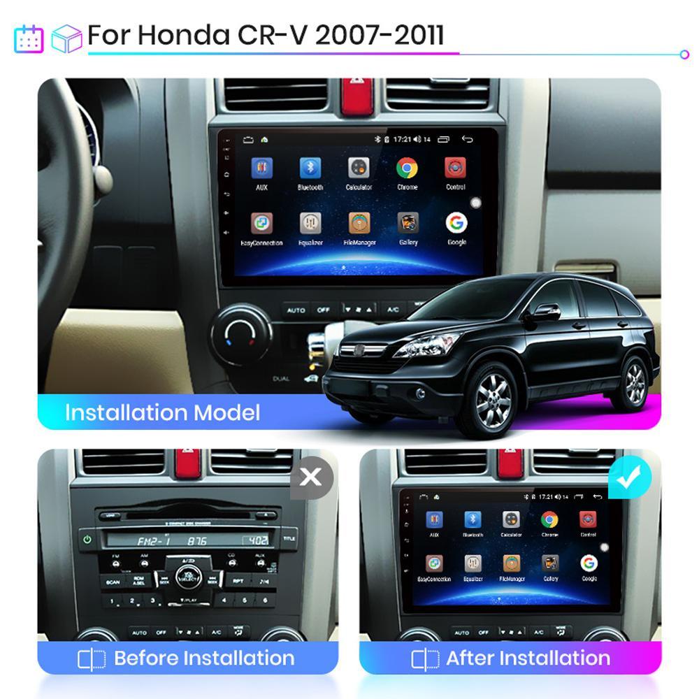 Android Carplay для Honda CRV 2006-2011 Автомобильный радиоприемник Мультимедийный видеоплеер GPS-навигация WIFI 2 + 32 ГБ