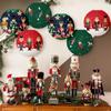 Santa Xmas Paper Ball DIY Hanging Lantern New Christmas Paper Lanterns  Happy New Yea