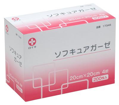 Hakujuji Softcure Нетканый материал Изготовлено в 200 Общее медицинское изделие Марля, Япония, 20x20см, 4-слойный, Листы,