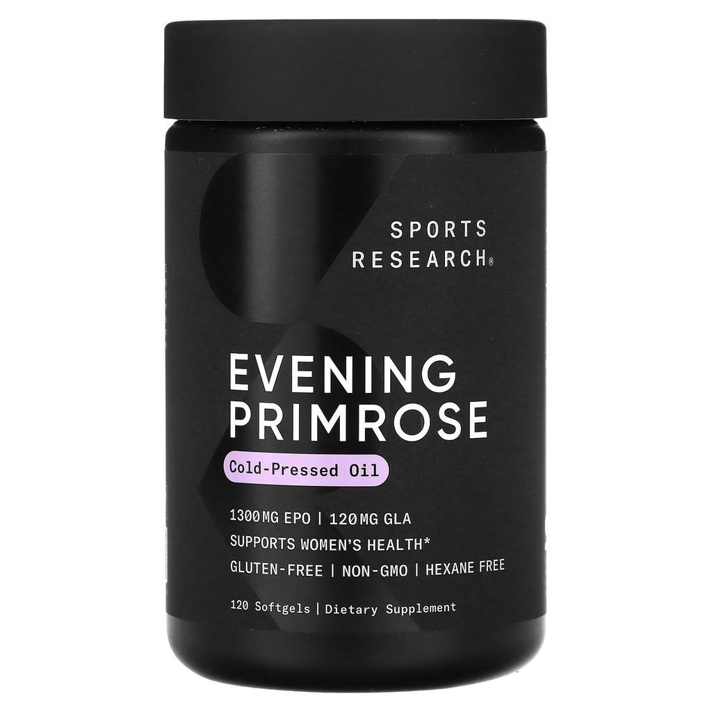 Sports Research Evening Primrose, 1,300 Mg, 120 Softgels