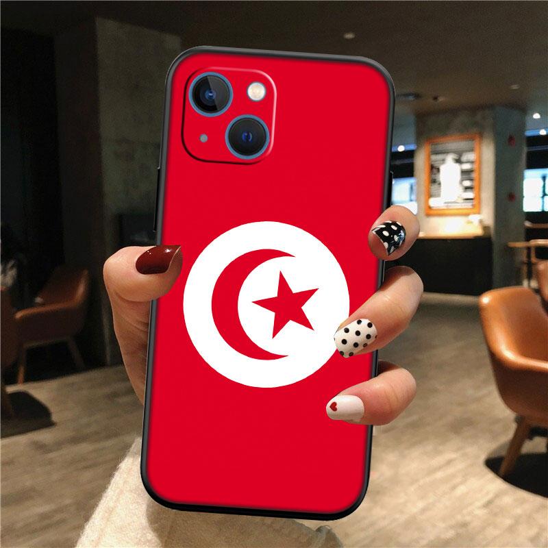 IK72 Tunisian Flag Passport Phone Case for Samsung Galaxy S20 S21 S22 Ultra FE + Plus A21S A22 A24 A25 A26 A30 A30S A31